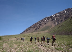 Aconcagua Ameghino Valley Upper Guanacos Traverse with porters