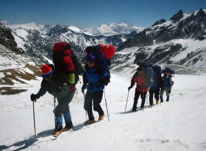 Aconcagua Polish Glacier via Ameghino Valley with traverse