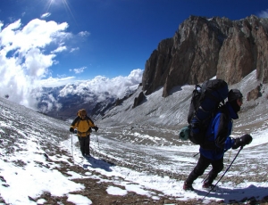 Aconcagua Polish Glacier via Ameghino Valley with traverse Full Itinerary