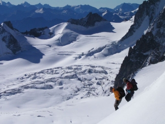Descending Mont Blanc Descending Mont Blanc